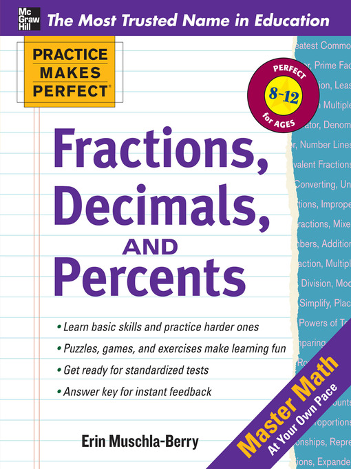Title details for Fractions, Decimals, and Percents by Erin Muschla - Available